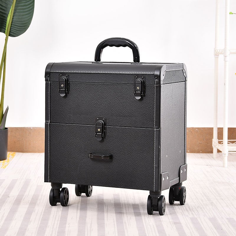 Advanced Professional Tattoo Nail Art Case Universal Brake Wheel Rod Cosmetic Case Multi-Level Large Capacity Beauty Toolbox - Image 1